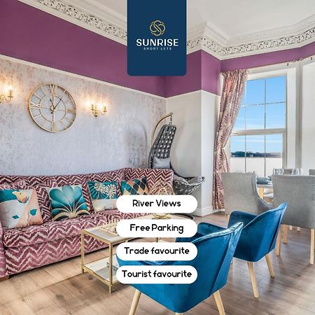 Presidential Apartment, Family Home, Luxury Bedrooms, 2 Rooms, 1 King Bed, 2 Single Beds, Free Wifi, Free Parking, Tourists, Business Travelers, Relocation, Beautiful River Views, - Long Stays, Invoice And Reduced Price Are Only Via Sunrise Short Let Dundee Dış mekan fotoğraf
